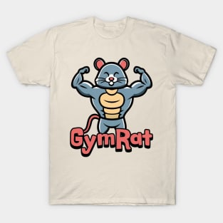 Gymrat Cute Muscular Rat T-Shirt